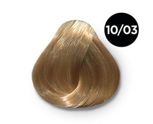 OLLIN performance 10/03 светлый блондин прозрачно-золотистый 60мл перманентная крем-краска для волос